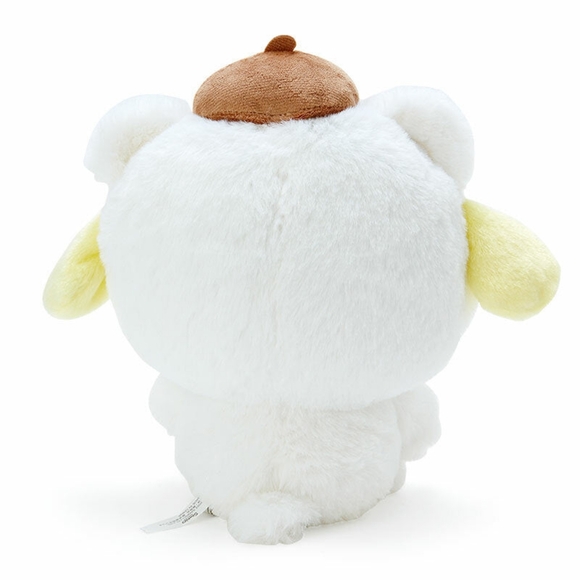 NWT OFFICIAL Sanrio Pompompurin Plush - Fluffy Polar Bear Series (8 inches) - Picture 3 of 4